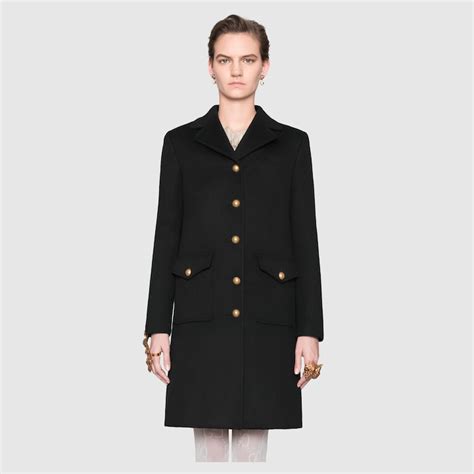 cappotto gucci nero donna|Cappotti da donna Gucci. Nuova collezione su FARFETCH.